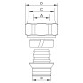 Евроконус Koer KR.1152 - 3/4”x16 (KR3182)