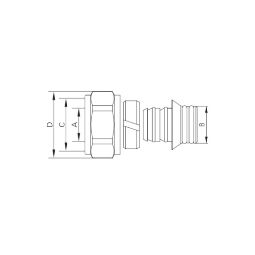 Евроконус с двумя уплотнительными резинками Koer KR.1153 - 3/4"x16 (KR5049)
