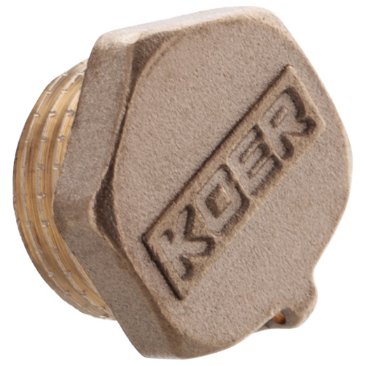 Заглушка Koer KF.P06M.WN - 1/2'' З (без нікелю) (KR3023)