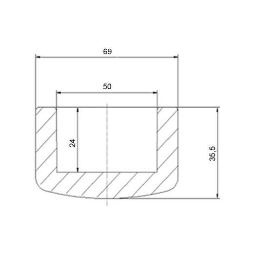 Заглушка PPR Blue Ocean 50 мм (BOCAPX50XXXXX)