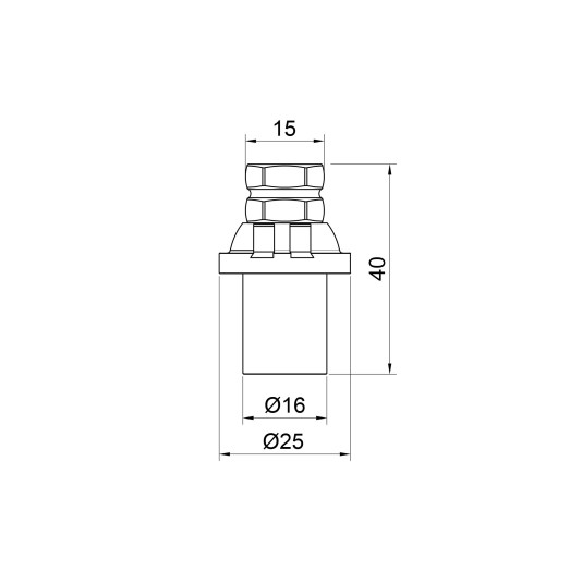 Заглушка прес Icma 16х2 №417 (81417GH06)