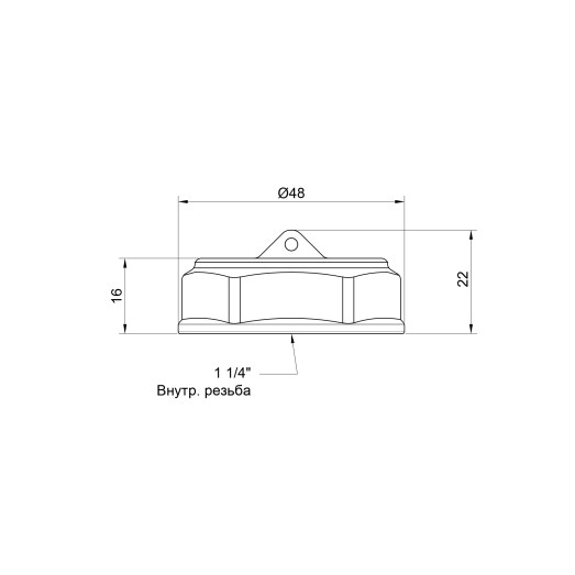 Заглушка SD Plus 1 1/4" ВР SD40232