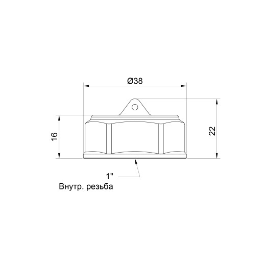 Заглушка SD Plus 1" ВР SD40225