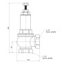 Предохранительный клапан Icma 1 1/2" ВР №254 (91254AH05)