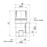 Предохранительный клапан Icma 3/4" ВР 2,5 бар №241 (91241AEAE)
