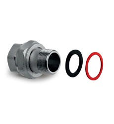 Згін американка Koer KR.343 - 1“ прямий, плоска прокладка (KR4768)