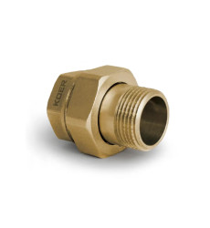 Згін американка прямий, без нікелю Koer KR.341.WN - 1/2" (KR4736)