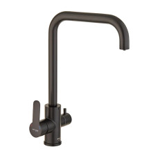 Змішувач для кухні MIXXUS DAX-021-G BLACK з виходом для питної води (Колір чорний) (MI6078)