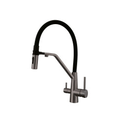 Змішувач для кухні з підключенням до фільтру FADO Foggia графіт (MIX024011GG)