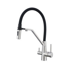 Змішувач для кухні з підключенням до фільтру FADO Foggia нікель (MIX024011BN)