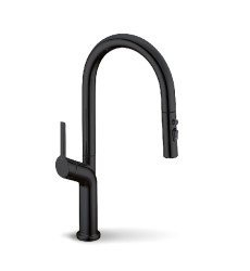 Змішувач для кухні висувний FADO Izeo матовий чорний (MIX021011B)