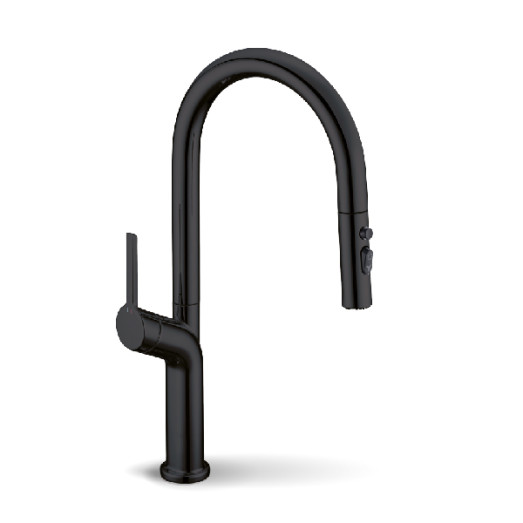 Змішувач для кухні висувний FADO Izeo матовий чорний (MIX021011B)