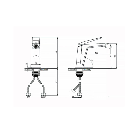 Змішувач для біде FADO Pisano хром (MIX0905C)