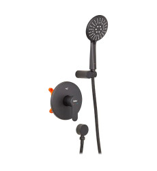 Змішувач для душу Haiba Amanda 003 (Inner) Black (HB3956)