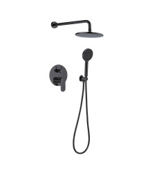 Змішувач для душу прихованого монтажу FADO Nemi матовий чорний (MIX08034B)