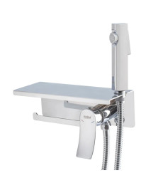 Змішувач для гігієнічного душу Haiba Bolero 069 з тримачем для туалетного паперу (HB9580)