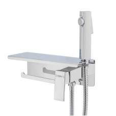 Змішувач для гігієнічного душу Haiba GAUDI 069 з тримачем для туалетного паперу (HB9596)