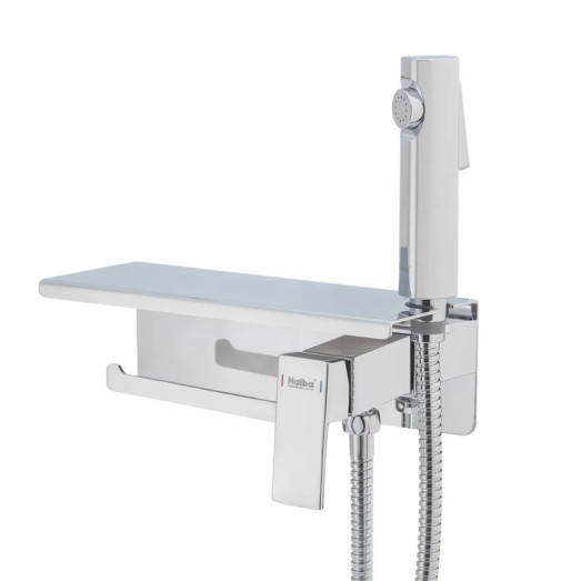 Змішувач для гігієнічного душу Haiba GAUDI 069 з тримачем для туалетного паперу (HB9596)