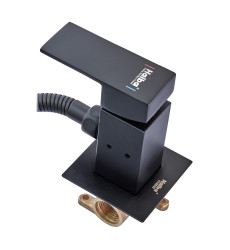 Змішувач для гігієнічного душу Haiba Kubus 002 (Inner) Black (HB3952)