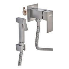 Змішувач для гігієнічного душу Haiba Kubus 002 (Inner) Graphite (HB4003)