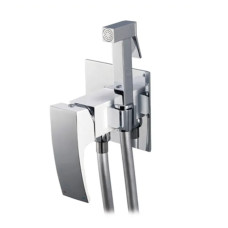 Змішувач для гігієнічного душу Koer KB-23007-04 колір хром+білий (KR5162)