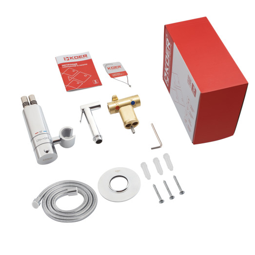 Змішувач для гігієнічного душу Koer KB-24029-01 термостатичний (KR5485)