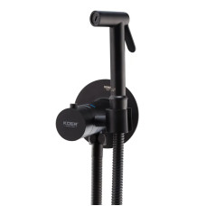 Змішувач для гігієнічного душу Koer KB-24029-05 термостатичний чорний (KR5494)