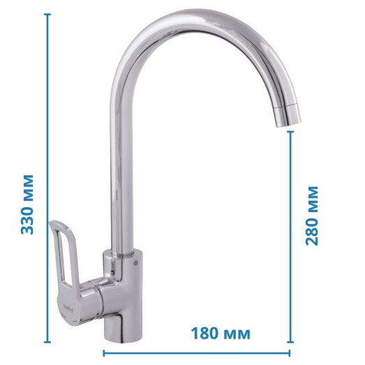 Змішувач для кухні Haiba Adel 017 (HB1008)