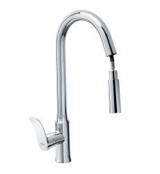 Змішувач для кухні Haiba Bolero 014 з висувною лійкою (HB9591)