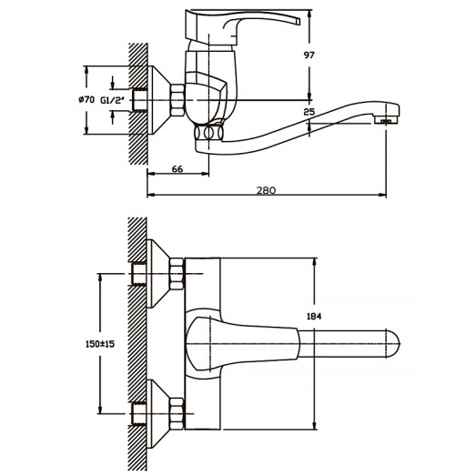 Змішувач для кухні Haiba Focus 005 (HB0118)