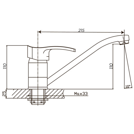 Смеситель для кухни Haiba Focus 555 (HB0133)