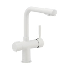 Змішувач для кухні Haiba Hans 021 з виходом для питної води (білий) (HB0842)