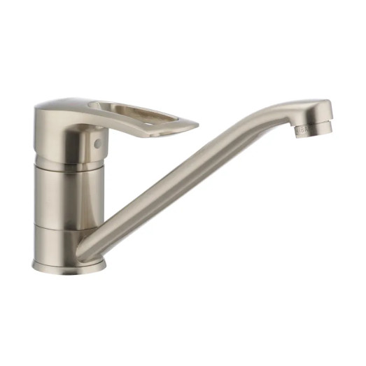 Смеситель для кухни Haiba Hansberg 004 (цвет нержавеющей стали) (HB0183)