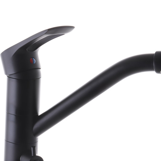 Смеситель для кухни Haiba HANSBERG 021 с выходом для питьевой воды (черный) (HB3915)