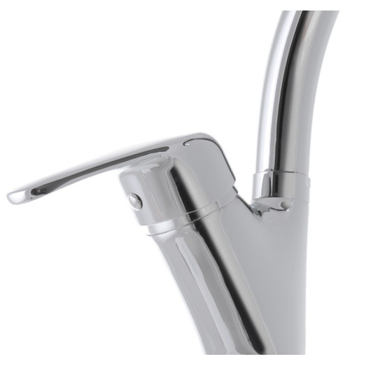 Змішувач для кухні Haiba Magic 011 з червоною ручкою (HB0699)