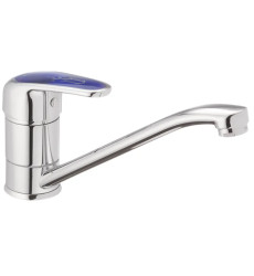 Смеситель для кухни Haiba Magic 555 с синей ручкой (HB0668)