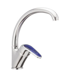 Змішувач для кухні Haiba Magic 777 з синьою ручкою (HB0679)