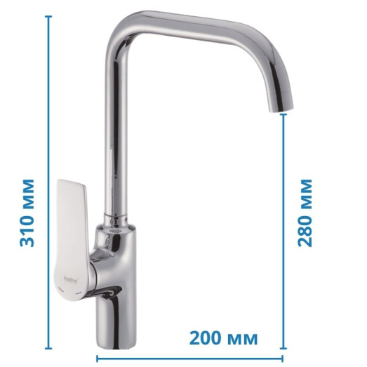 Змішувач для кухні Haiba NOVAK 017 (HB0957)