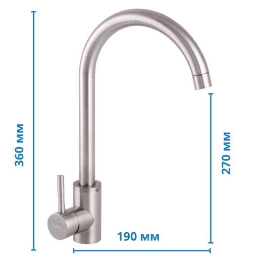 Змішувач для кухні Haiba SUS 011 (HB0992)
