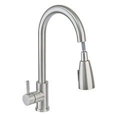 Змішувач для кухні Haiba SUS 014 з висувною лійкою (HB3898)