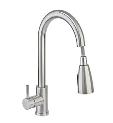 Змішувач для кухні Haiba SUS 014 з висувною лійкою (HB3898)