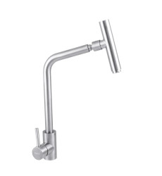 Змішувач для кухні Haiba SUS 017 з поворотним виливом (HB3897)