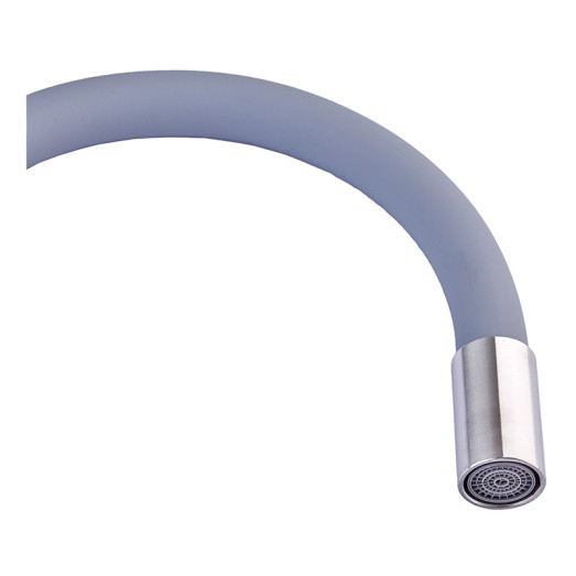 Смеситель для кухни с силиконовым изливом Champion SUS-011 Refl.Gray (CH0333)