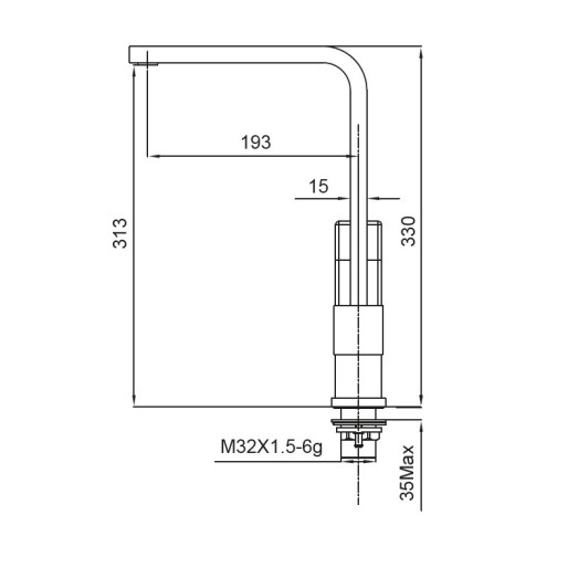 Смеситель для кухни Koer KB-70010-01 (KR3488))