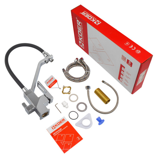 Смеситель для кухни Koer KB-72009-01 с выходом для питьевой воды (KR5006)