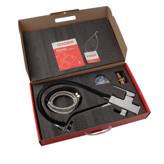 Смеситель для кухни Koer KB-72009-01 с выходом для питьевой воды (KR5006)