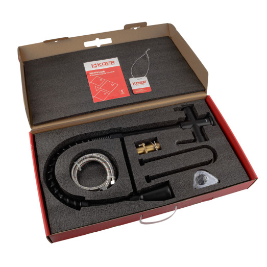 Смеситель для кухни Koer KB-72025-05 с выходом для питьевой воды (KR5015)