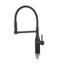Смеситель для кухни Koer KI-70005-05 с черным силиконовым изливом (KR5005)