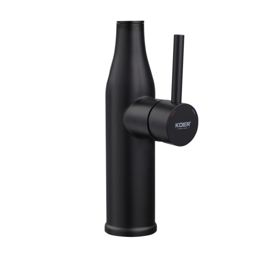 Смеситель для кухни Koer KI-70005-05 с черным силиконовым изливом (KR5005)