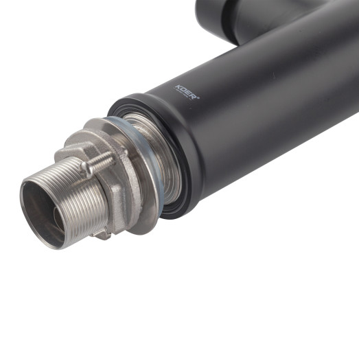 Смеситель для кухни Koer KI-70005-05 с черным силиконовым изливом (KR5005)